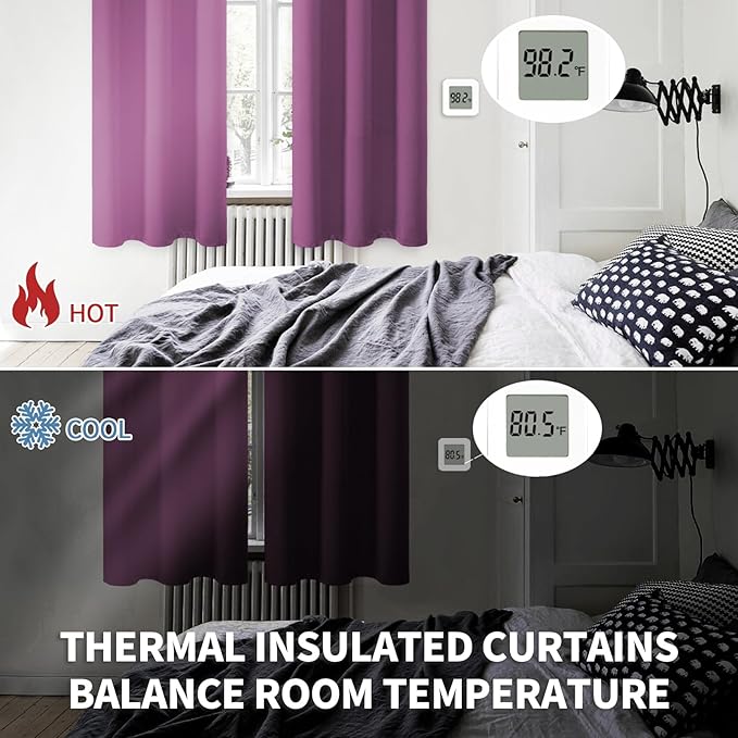 BGment Room Darkening Curtains 45 Inches Long - Image 3