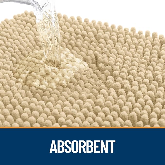 OLANLY Dog Door Mat for Muddy Paws 50x30, Super Absorbent Chenille Mud Mat | - Image 3