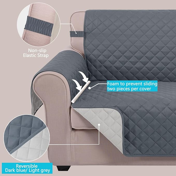 U-NICE HOME Reversible Sofa Cover Couch Cover - Image 3