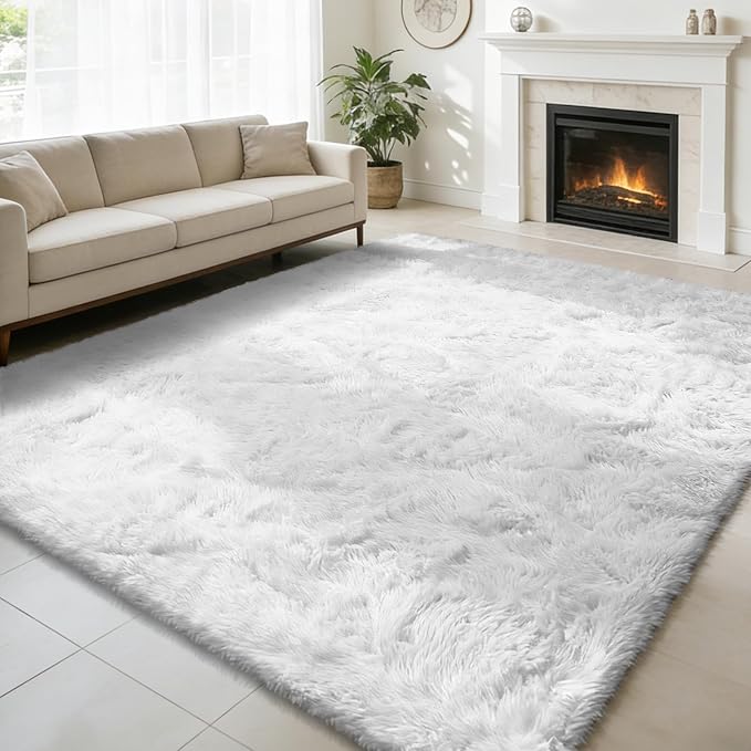 Shag Area Rug for Bedroom 5x8, Soft Fuzzy Rug Non-Shedding Indoor Plush Carpet by yulidayang