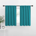 NICETOWN RV Blackout Curtains for Camper Windows, Peacock Blue, Short Blackout by NICETOWN