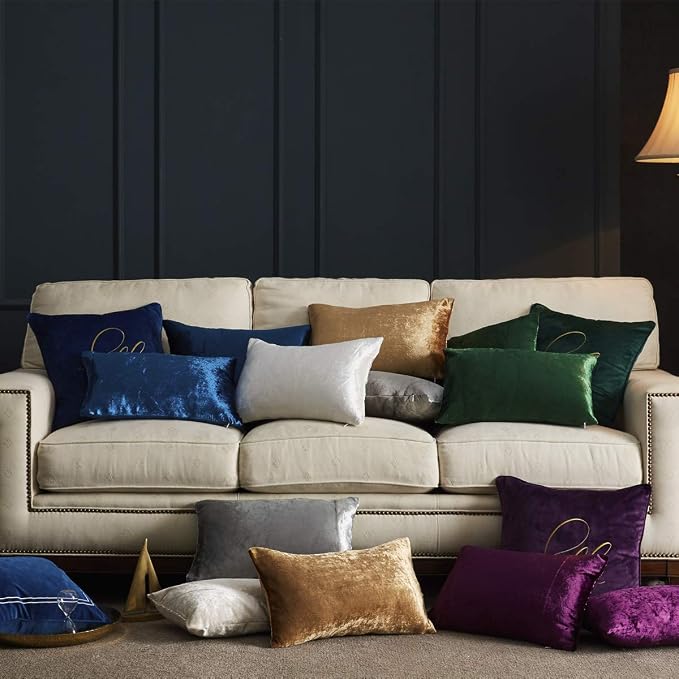 GIGIZAZA Decorative Couch Throw Pillow Covers, Pillow Cases Velvet Pillow Covers - Image 4