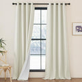 NICETOWN Faux Linen 100% Blackout 108 inch Curtains by NICETOWN