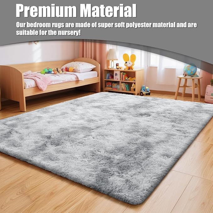 Ultra Soft Fluffy Area Rugs for Bedroom Living Room 10x14, Nursery Rug - Image 7