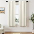 Pitalk 72 Inch Curtains for Living Room Black Out Linen Back Tab Loops Room by Pitalk