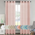 H.VERSAILTEX Linen Curtains 90 inches Long Linen Curtains/Natural Linen Blended by HVERSAILTEX