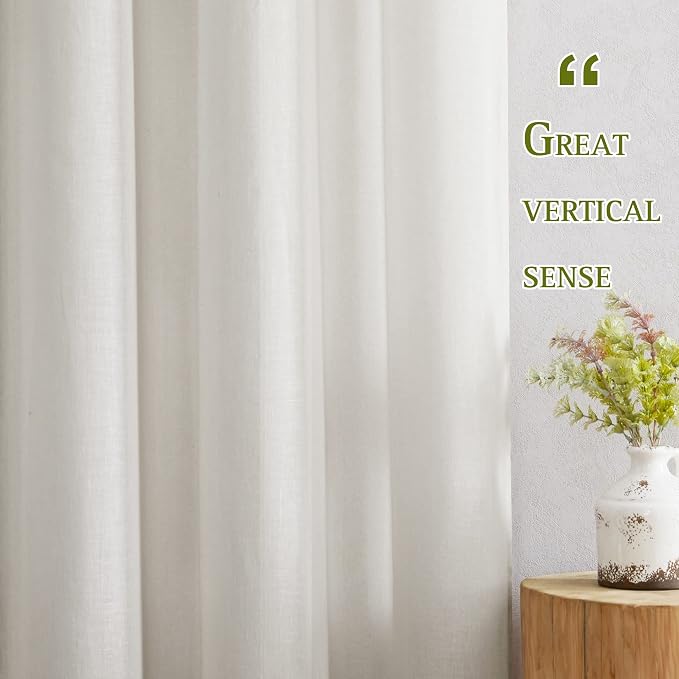 NICETOWN Linen Curtains 135 inches Length - Image 5