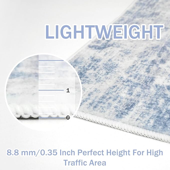 IOHOUZE Abstract Runner Rug 2x10 Ft Washable Runners - Image 5