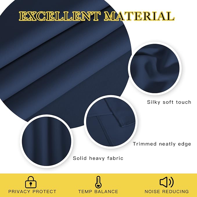 NICETOWN Bedroom Curtain 78 inch Length - Image 4