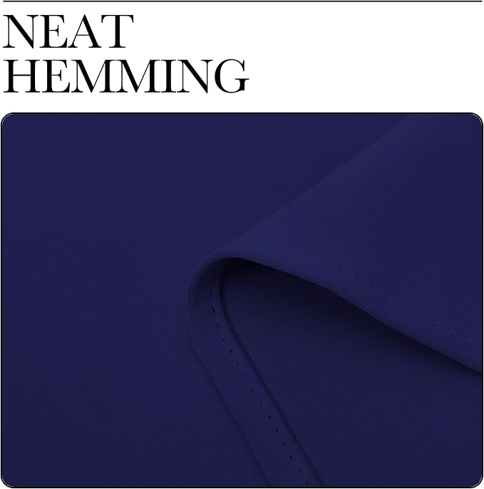 NICETOWN Navy Blue Blackout Curtains 48 inches Length - Image 6
