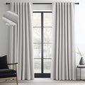 Topfinel Extra Long Total Blackout Grey Linen Curtains 108 Inches Long by Topfinel