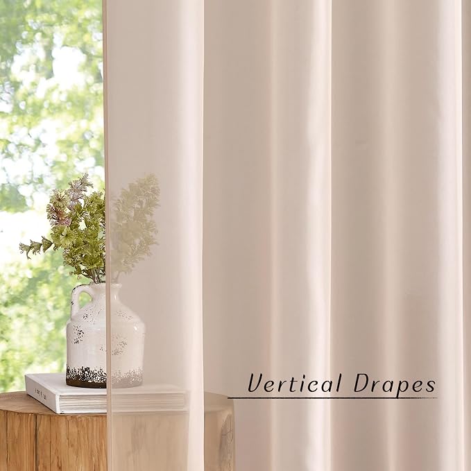 NICETOWN Voile Sheer Curtains 63 inch Length, Grommet Soft Window Treatments - Image 6