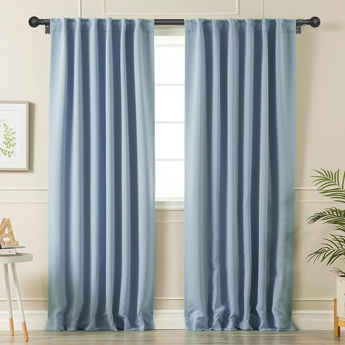 Black Curtain Rods for Bedroom - Image 7