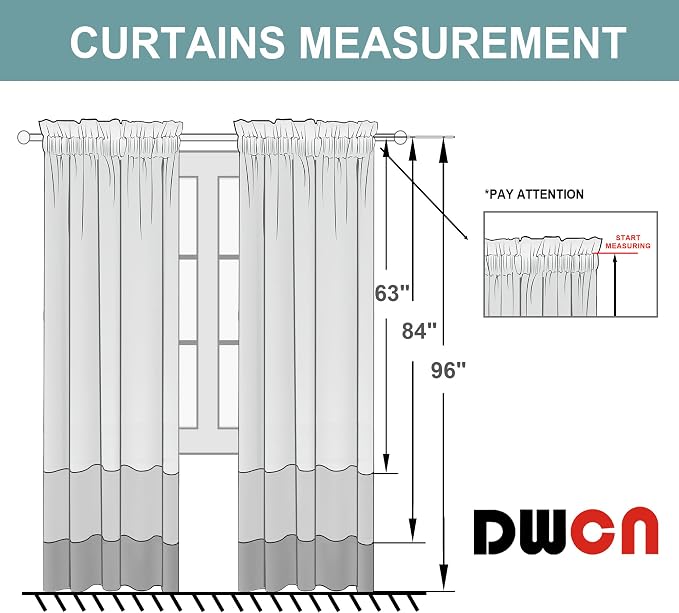DWCN Blackout Curtains for Bedroom - Image 8