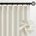 Topfinel Natural Pinch Pleated Linen Curtains 84 Inch Length 2 Panels by Topfinel