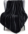 Exclusivo Mezcla Fleece Black Throw Blanket by ExclusivoMezcla
