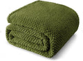 Whale Flotilla Queen Size Fuzzy Fleece Blanket, Fluffy Warm Soft Jacquard Bed by WHALEFLOTILLA