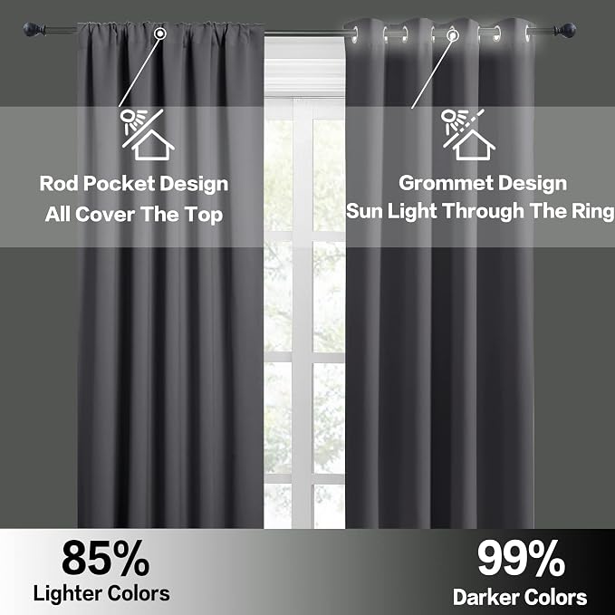 RYB HOME RV Curtains for Camper Windows, Mini Small Thermal Insulated Sunlight - Image 5