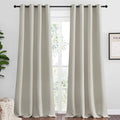 NICETOWN Natural Room Darkening Curtains 120" Long by NICETOWN