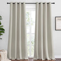 NICETOWN Natural Room Darkening Curtains 102" Long by NICETOWN