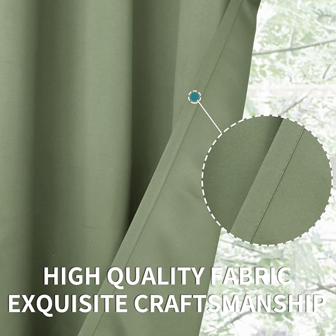 BGment Room Darkening Curtains 45 Inches Long - Image 7