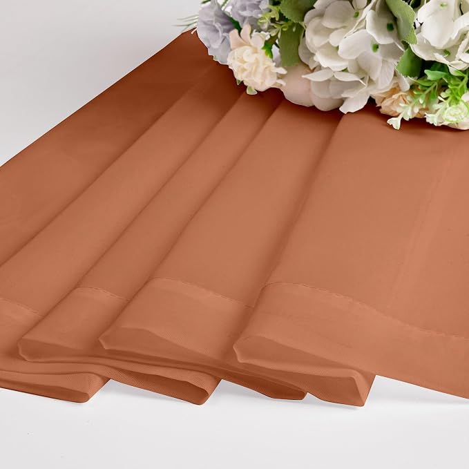 Chyhomenyc Sheer Orange Tier Curtains 24 Inch Length, Small Window Curtains - Image 9