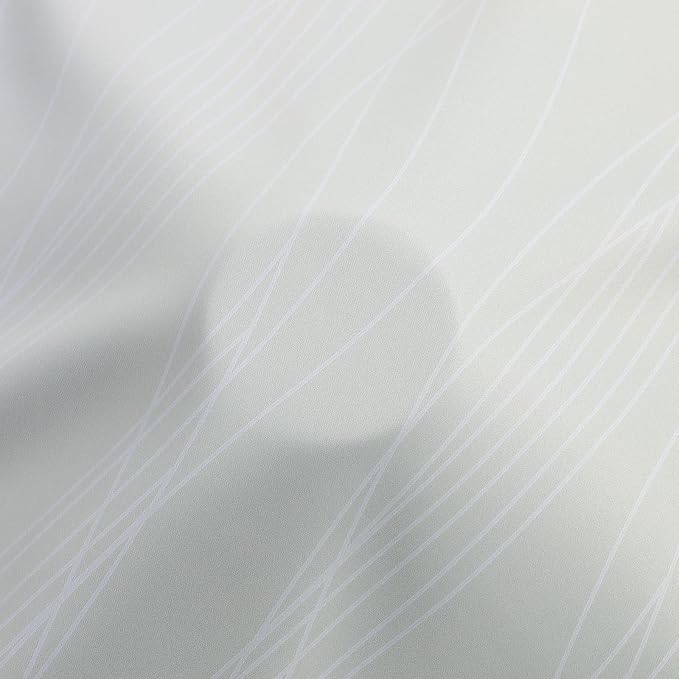 Estelar Textiler Sage and Grayish White Blackout Curtains 108 Inches Long - Image 8