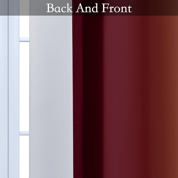 SimpleHome Ombre Room Darkening Curtains 82 inches Length - Image 5