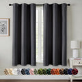 MIULEE Blackout Curtains for Bedroom 2 Panels 40 x 63 Inch Long Dark Grey | by MIULEE