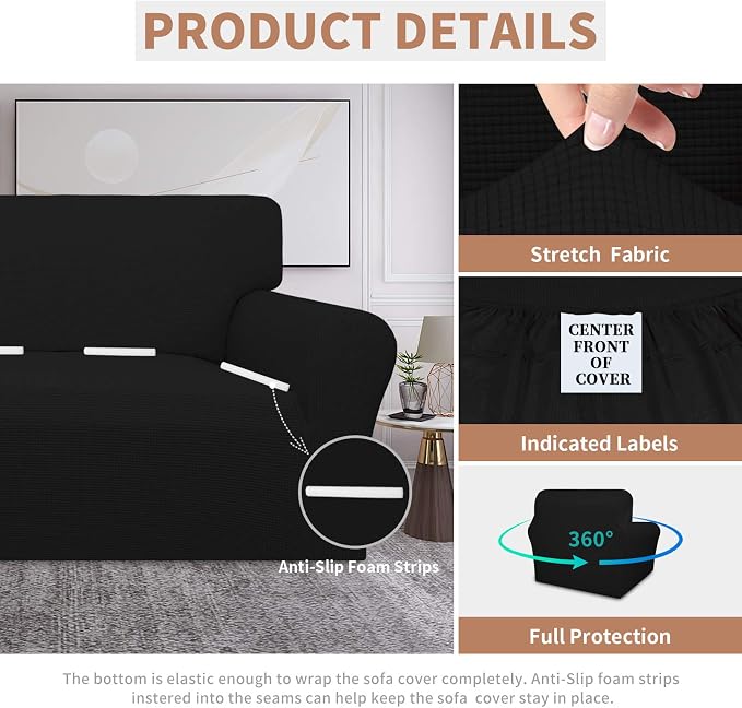 Easy-Going 100% Waterproof Oversized Chair Couch Cover, Dual Waterproof Sofa - Image 4