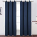 LEMOMO Navy Blue Blackout Curtains 34 x 84 Inch Length/Set of 2 Curtain by Lemomo