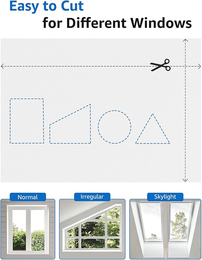 Blackout Curtains for Bedroom 114"x60" Portable No Drill Black Out Window Cover - Image 4