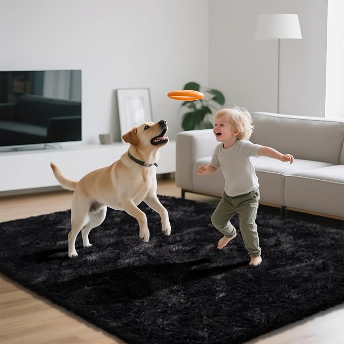 Shag Area Rugs for Bedroom Living Room, 6X9 Ultra Soft Fluffy Area Rugs for Dorm - Image 3