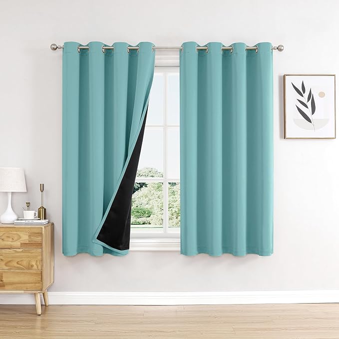 ChrisDowa 100% Blackout Curtains 54 inch Long by ChrisDowa