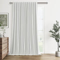 100% Blackout Extra Wide 100 Inch Linen High Ceiling 10FT Curtains 120 Inches by Guken