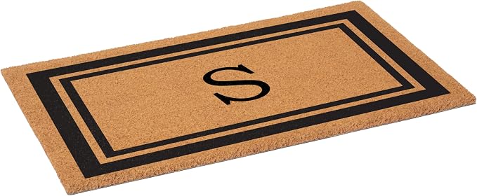 Calloway Mills 152961830S Black Border 18" x 30" Monogram Doormat - Image 4