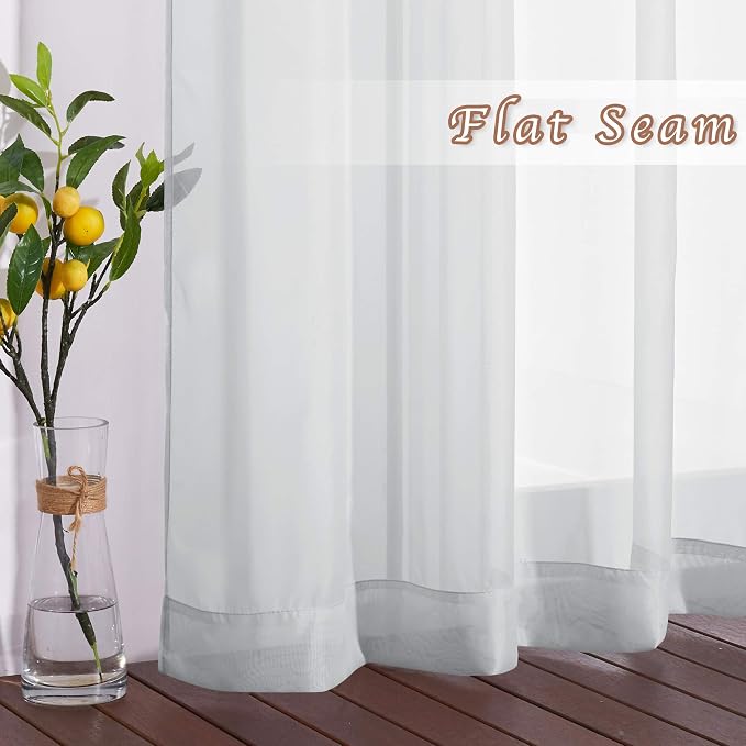 NICETOWN Long Sheer Curtain Panels - Image 5