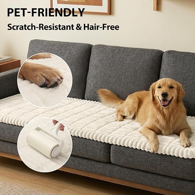 Fixwal Waterproof Flannel Dog Couch Cover, 27.6" x 94.5", Non-Slip Backing - Image 6