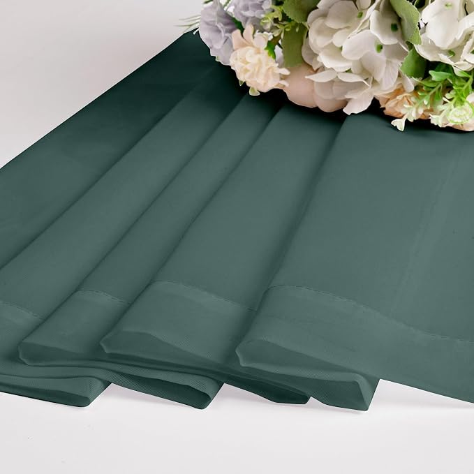 Chyhomenyc Hunter Green Sheer Curtains 78 Inches Long 2 Panels Set - Image 7