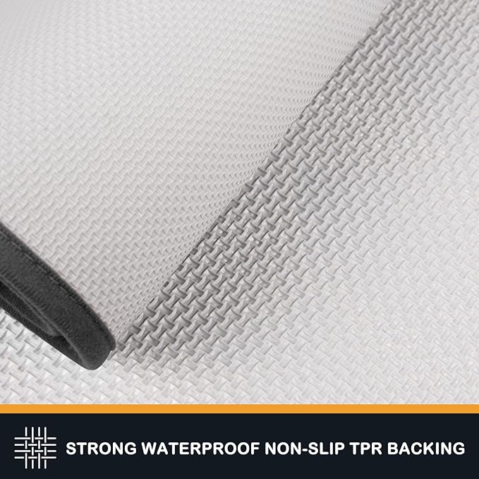 PURRUGS Dirt Trapping Door Mat 32" x 70", Non-Slip/Skid Machine Washable Entryway Rug, Dog Doormat, Super Absorbent Welcome Mat for Muddy Wet Shoes and Paws, Charcoal