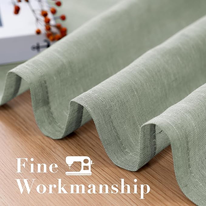 H.VERSAILTEX Linen Curtains 90 inches Long Linen Curtains/Natural Linen Blended - Image 6