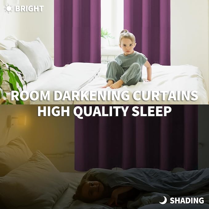 BGment Room Darkening Curtains 45 Inches Long - Image 4