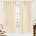 LAMIT Beige Linen Curtains 63 Inch by LAMIT