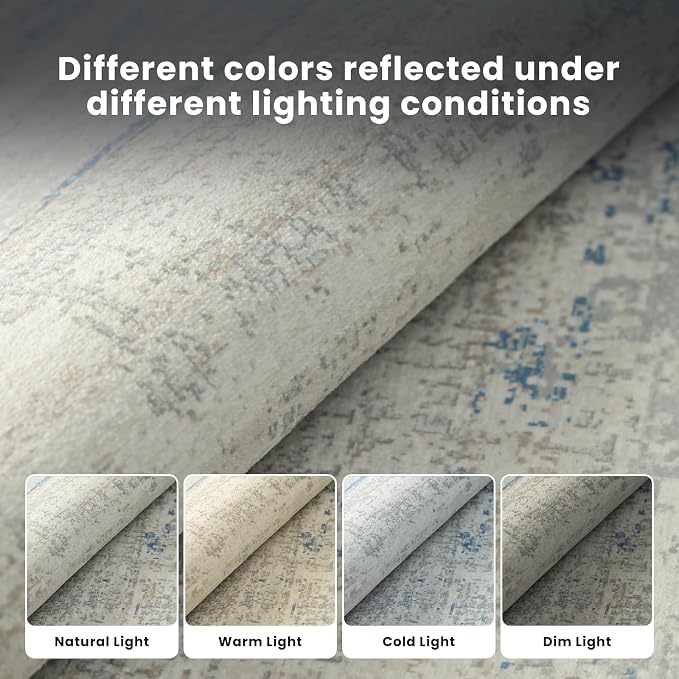 Washable Rugs 4x6 Area Rugs for Living Room, Dining Room, Kids Room | Machine - Image 6