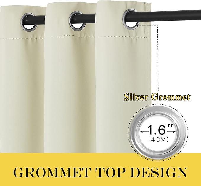 NICETOWN Blackout Sliding Door Curtains - Image 2