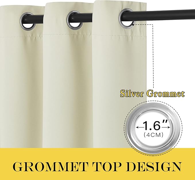 NICETOWN Blackout Living Room Curtain 90 inches Long - Image 3