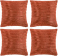 Fancy Homi 4 Packs Boho Burnt Orange Fall Decorative Throw Pillow Covers 18x18 by Fancy+Homi