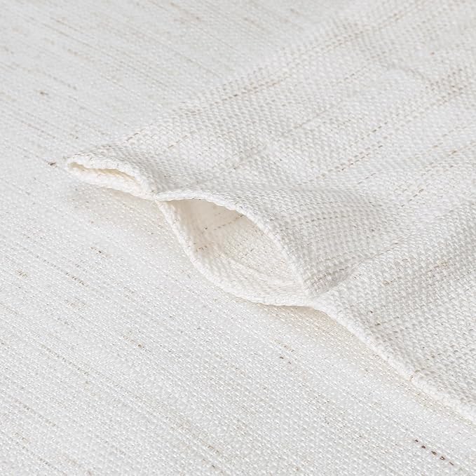 Chyhomenyc Blend Linen Valance for Windows, Light Filtering Blend Linen - Image 6