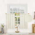 Short Linen Curtains 36 Inch Length by LAMIT