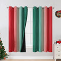 Estelar Textiler Red and Green Blackout Curtains by ESTELARTEXTILER